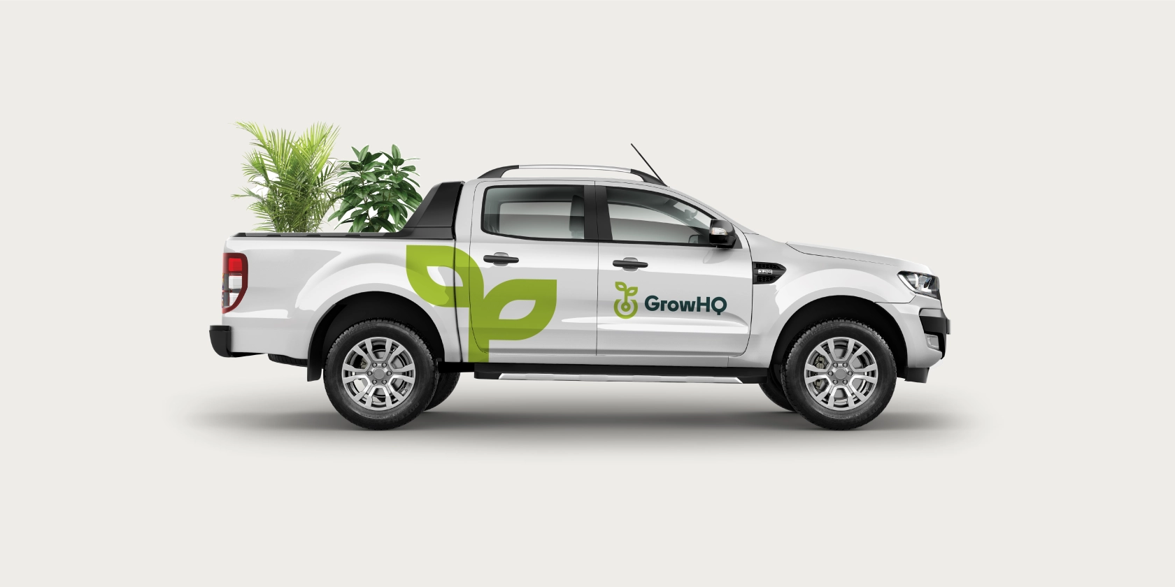 GrowHQ vehicle signage