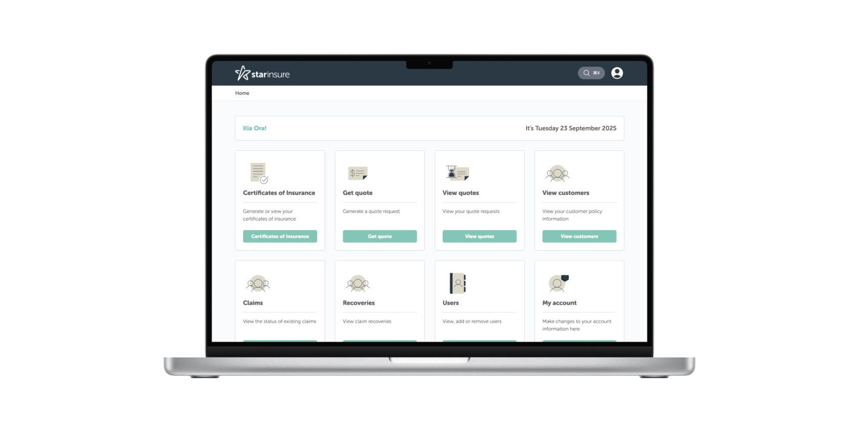 Star Insure web development